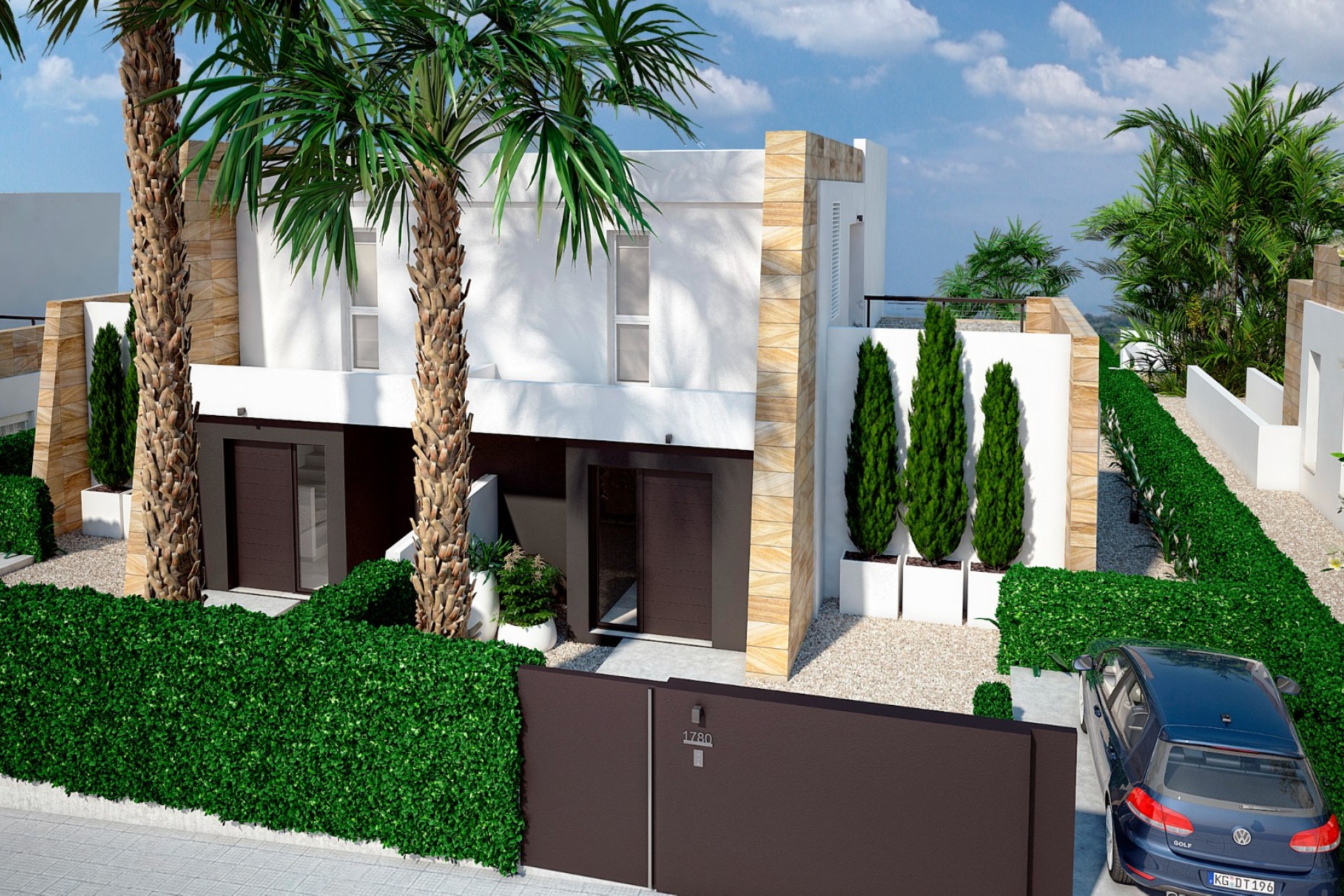 Neue Gebäude - Doppelhaushälfte - Algorfa - La Finca Golf