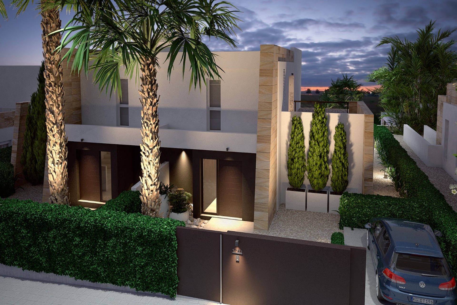 Neue Gebäude - Doppelhaushälfte - Algorfa - La Finca Golf