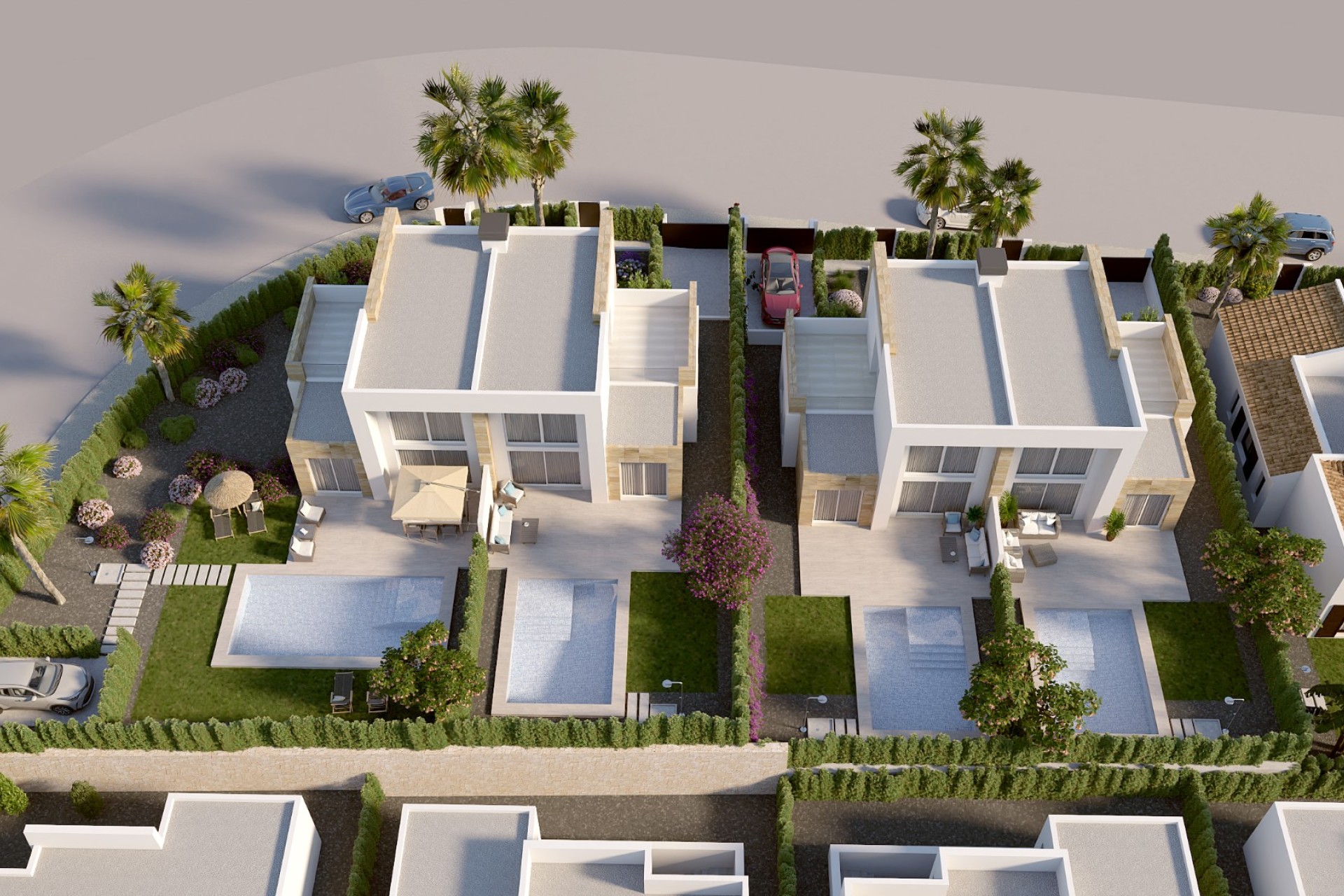 Neue Gebäude - Doppelhaushälfte - Algorfa - La Finca Golf
