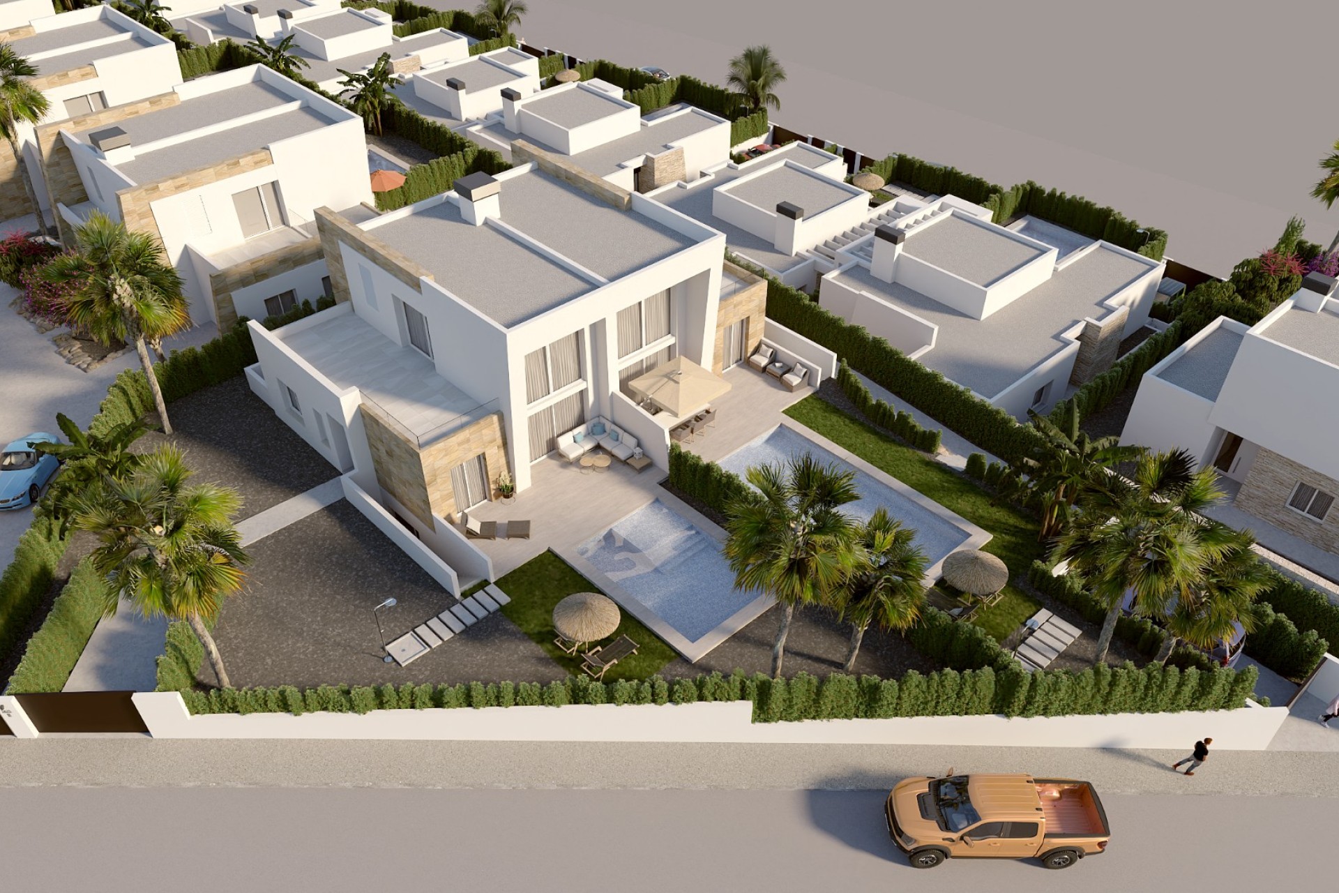 Neue Gebäude - Doppelhaushälfte - Algorfa - La Finca Golf