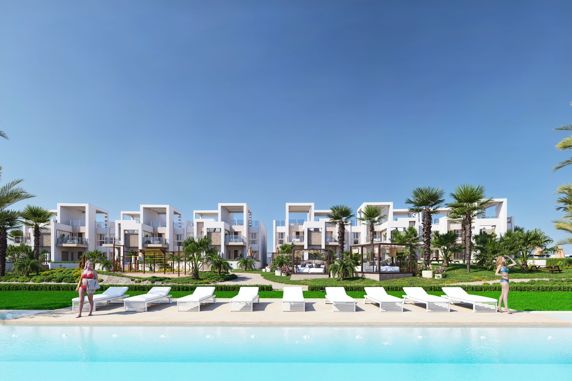 Nieuwbouw Woningen - Gelijkvloerse bungalow - Ciudad Quesada