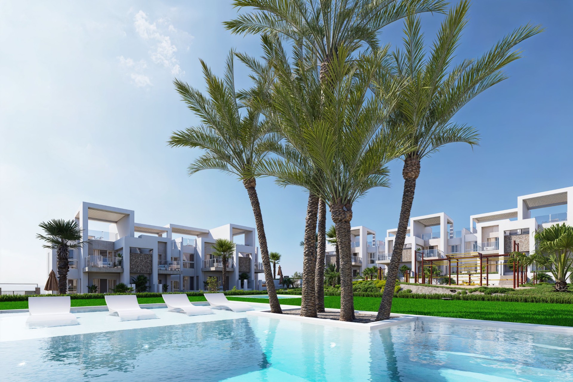 Nieuwbouw Woningen - Gelijkvloerse bungalow - Ciudad Quesada