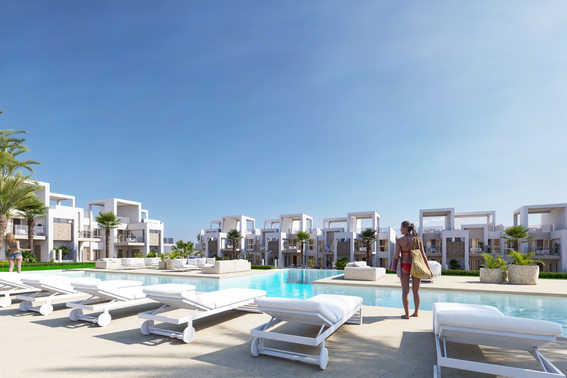 Nieuwbouw Woningen - Gelijkvloerse bungalow - Ciudad Quesada