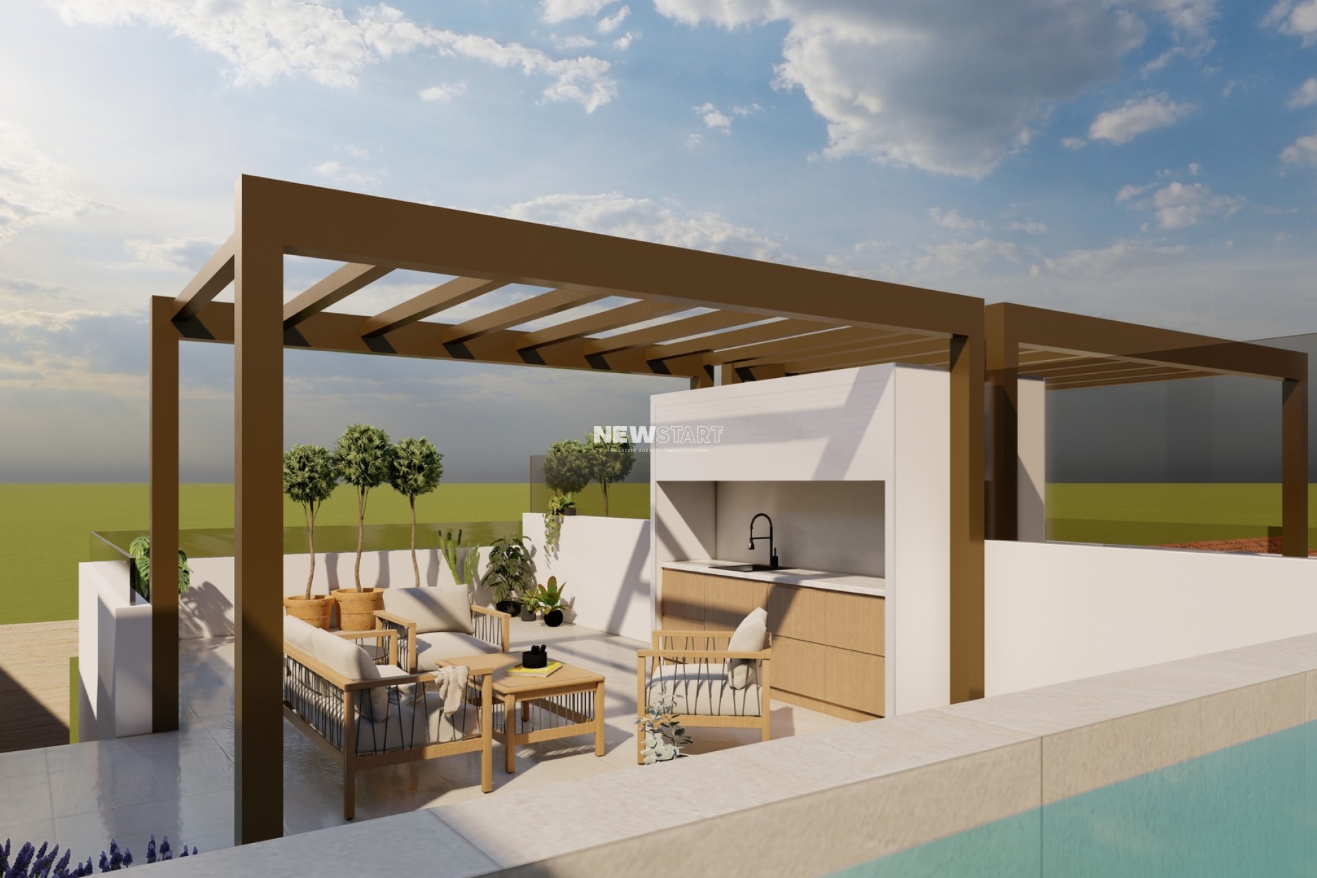 Nieuwbouw Woningen - Gelijkvloerse bungalow - San Pedro del Pinatar