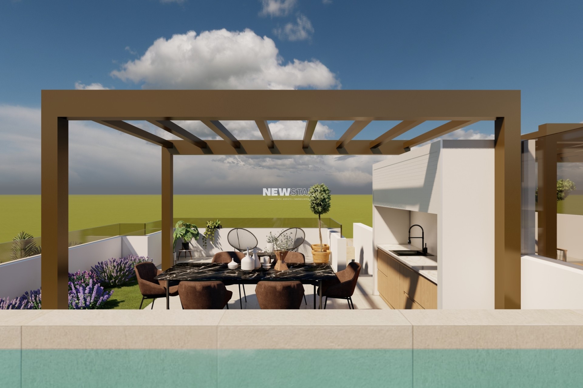 Nieuwbouw Woningen - Gelijkvloerse bungalow - San Pedro del Pinatar