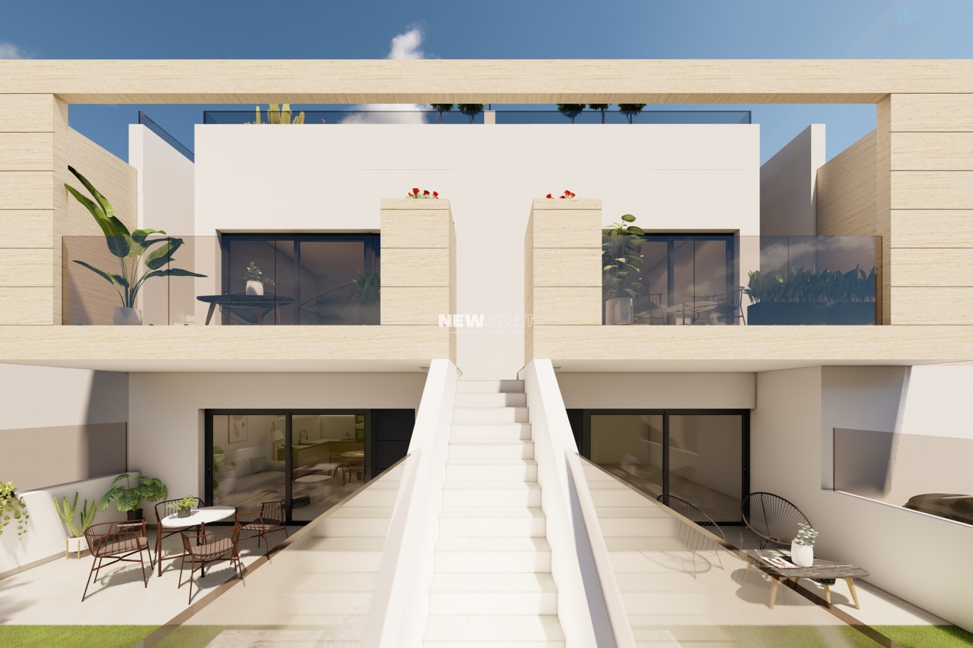 Nieuwbouw Woningen - Gelijkvloerse bungalow - San Pedro del Pinatar