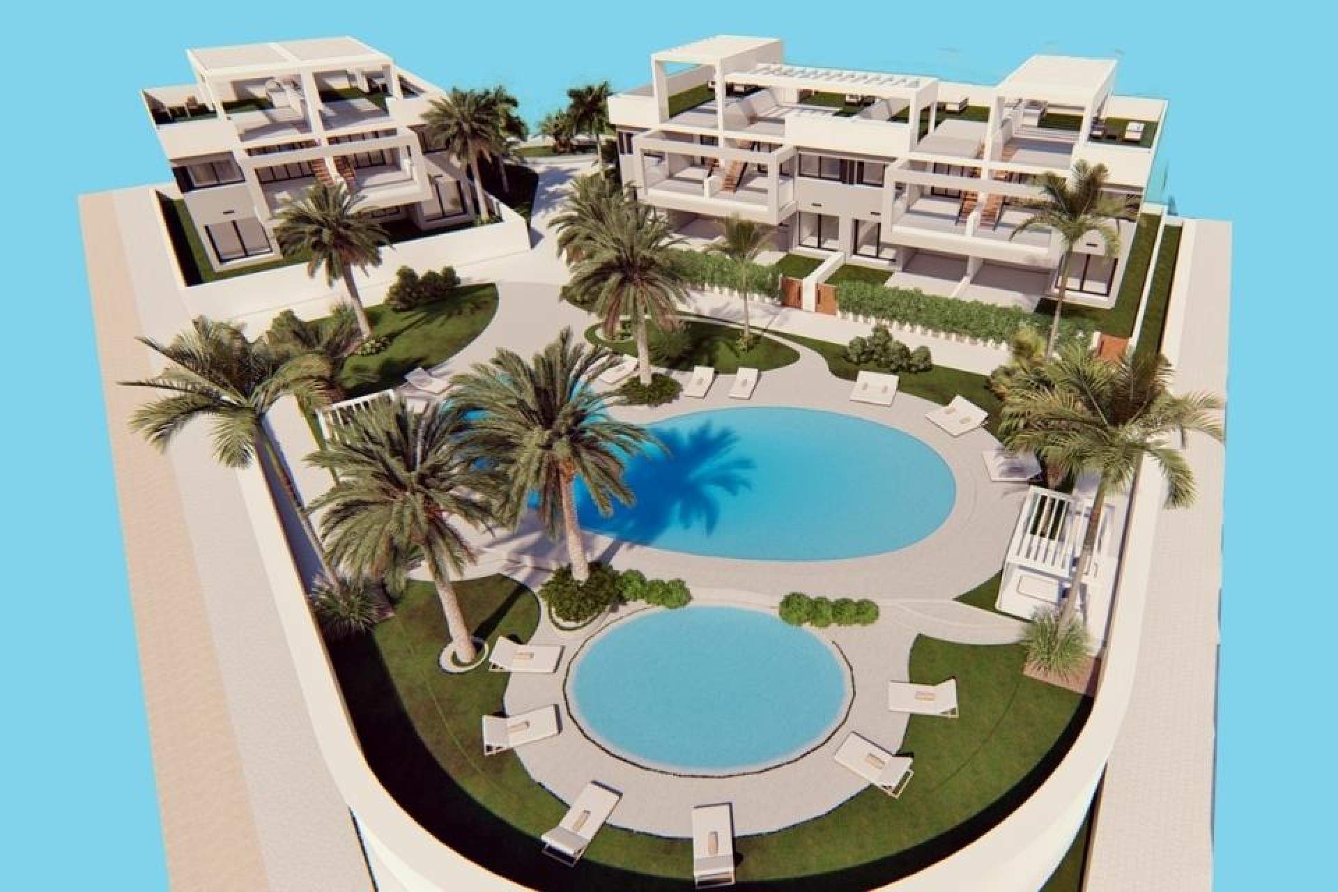 Nieuwbouw Woningen - Gelijkvloerse bungalow - Torrevieja