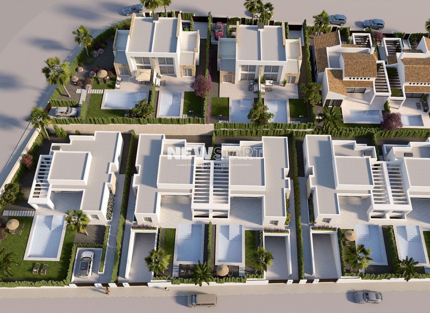 Nieuwbouw Woningen - Twee-onder-een-kapwoning - Algorfa