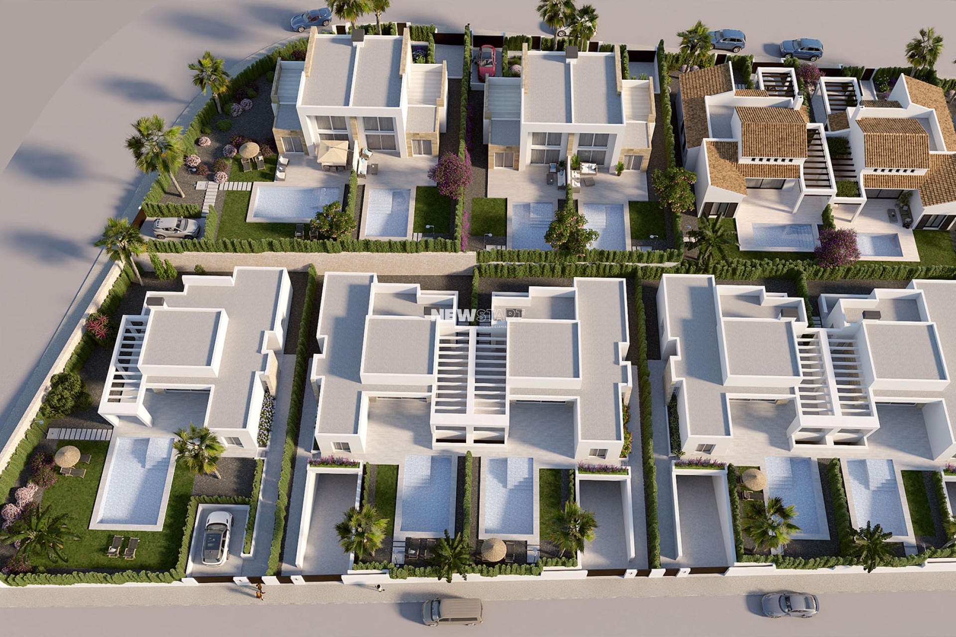 Nieuwbouw Woningen - Twee-onder-een-kapwoning - Algorfa