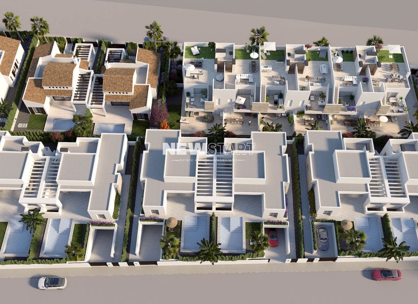 Nieuwbouw Woningen - Twee-onder-een-kapwoning - Algorfa