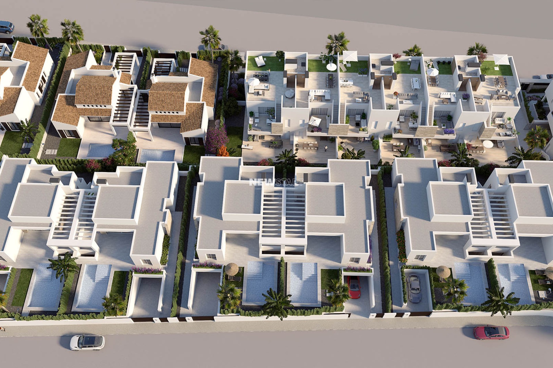 Nieuwbouw Woningen - Twee-onder-een-kapwoning - Algorfa