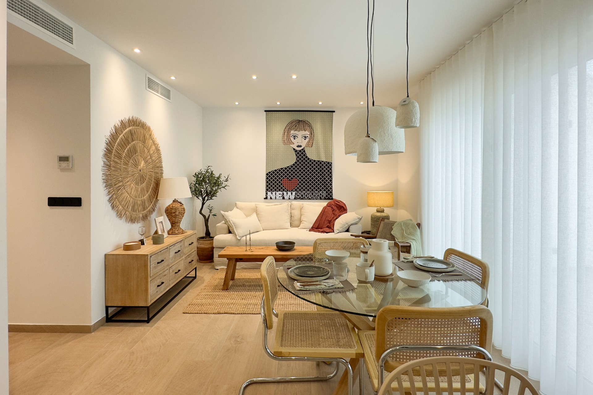 Nybyggnation - Låg bungalow - Algorfa