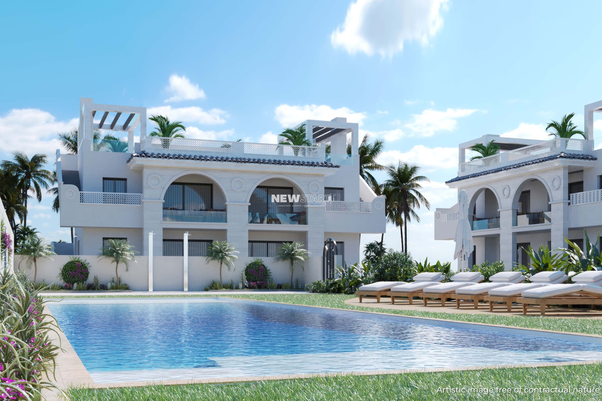 Nybyggnation - Låg bungalow - Ciudad Quesada