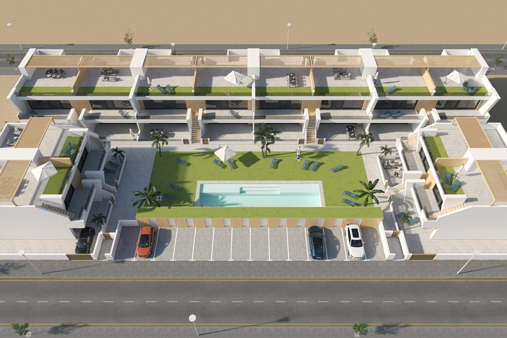 Nybyggnation - Låg bungalow - San Pedro del Pinatar