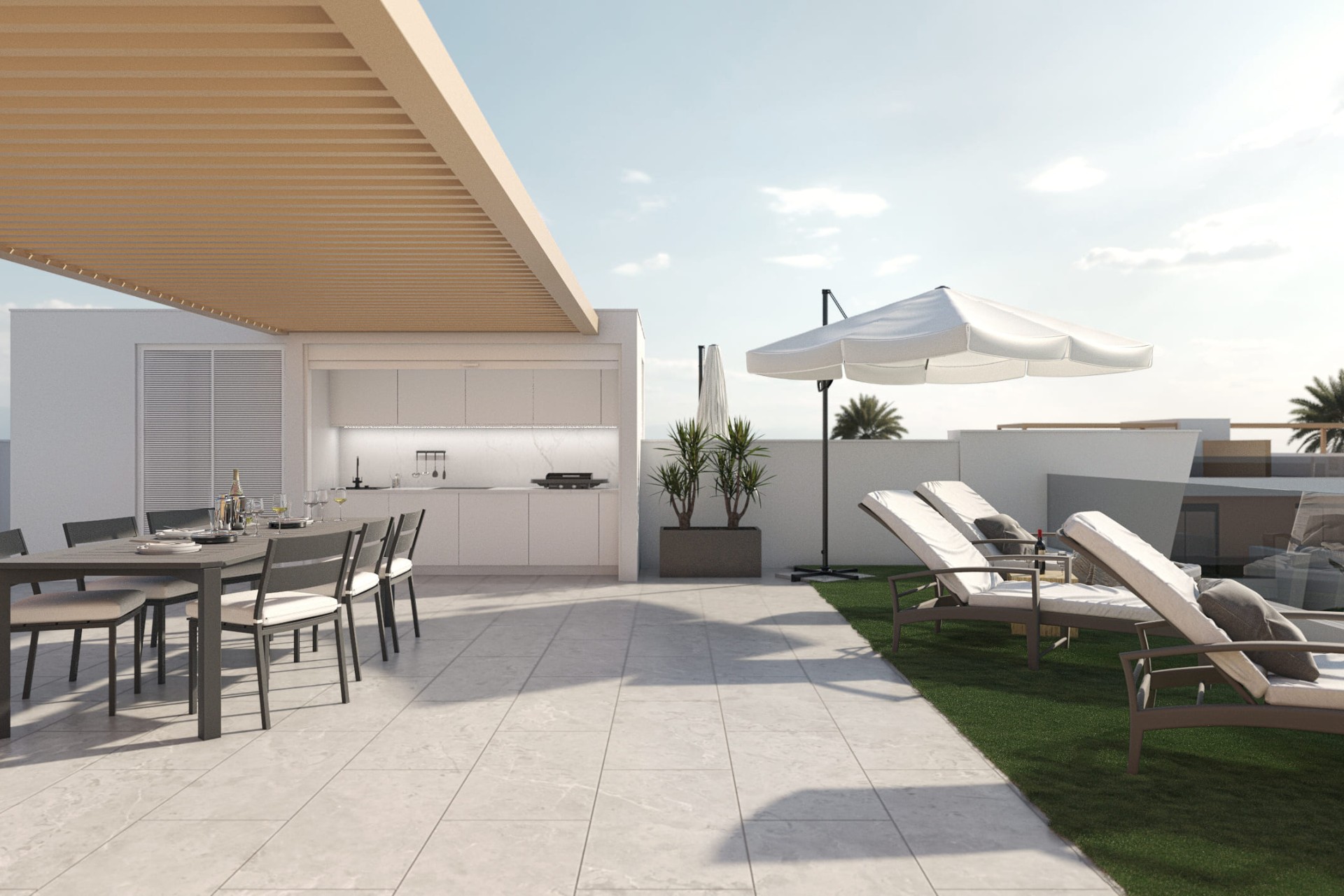Nybyggnation - Låg bungalow - San Pedro del Pinatar