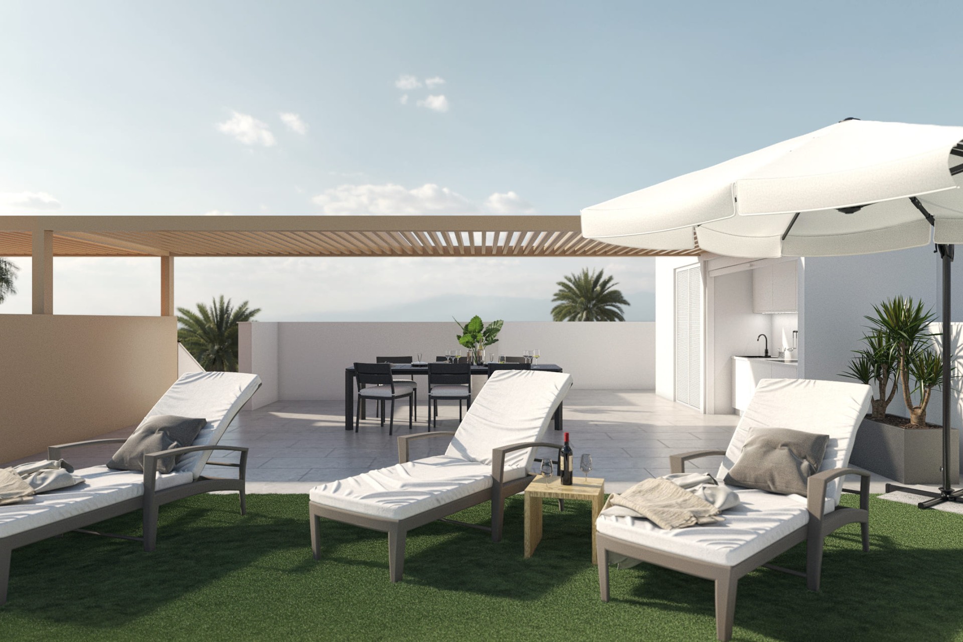 Nybyggnation - Låg bungalow - San Pedro del Pinatar