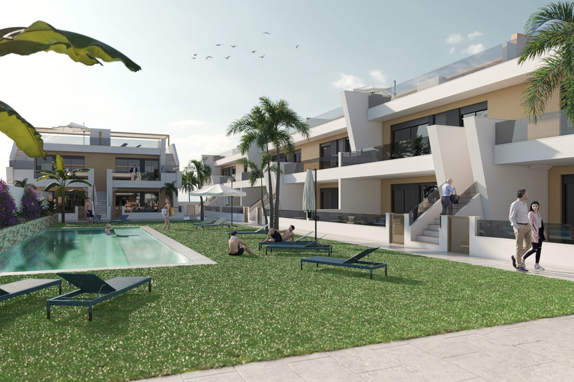 Nybyggnation - Låg bungalow - San Pedro del Pinatar