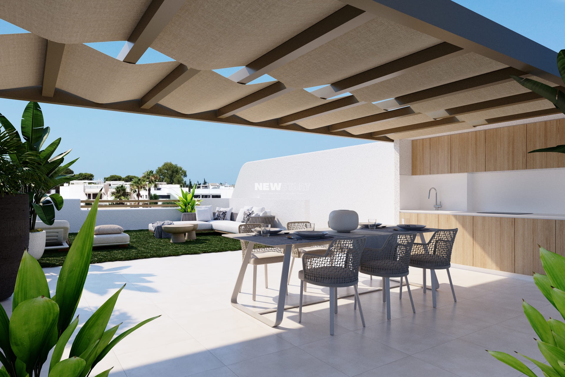 Nybyggnation - Låg bungalow - San Pedro del Pinatar