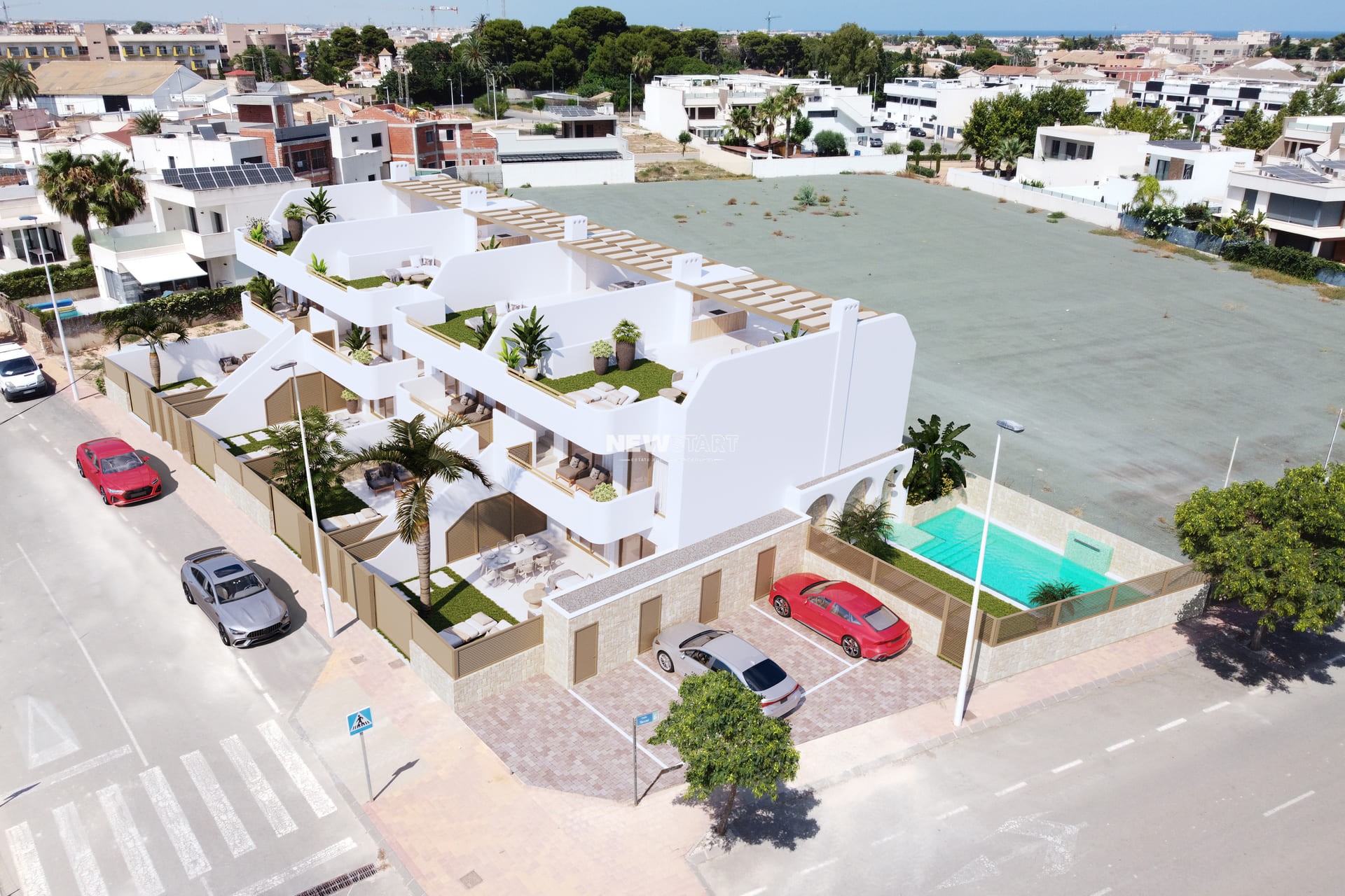 Nybyggnation - Låg bungalow - San Pedro del Pinatar