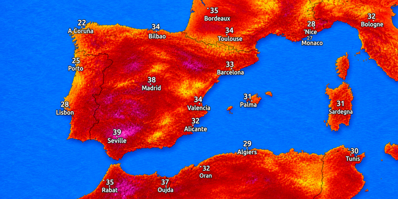 Spain Gripped by Intense Heatwave as Temperatures Soar Towards 43°C